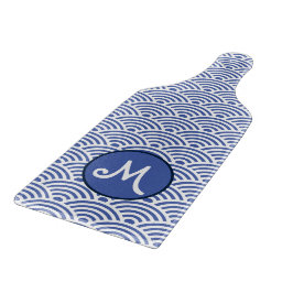 Japanskt vågmönster och monogram