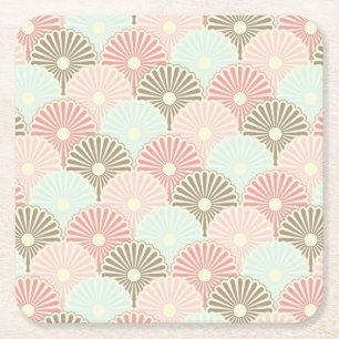 Japanskt vintagemönster underlägg papper kvadrat