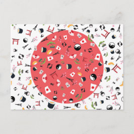 Japanskt vykort - den stigning sol