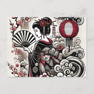 Japanskt vykort - Elegant Art
