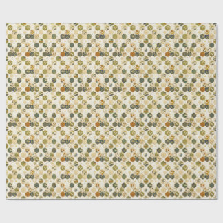 Japanskt Washi-papper Sexhörningsmönster | Sömlöst Presentpapper