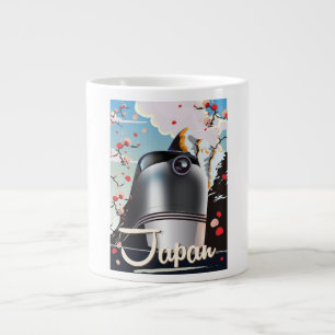 Japanståg vintage-resaaffisch. jumbo mugg