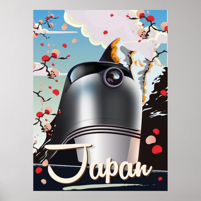 Japanståg vintage resposter. poster (Framsidan)