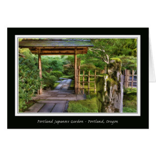 Japanträdgård Hälsningskort