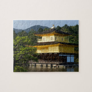 Japanträdgård, Kinkaku-ji tempel, Kyoto, Japan Pussel