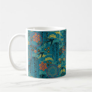 Japanträdgård med svalor kaffemugg
