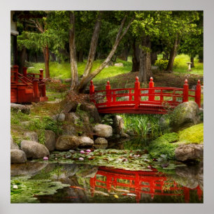 Japanträdgård - meditation poster