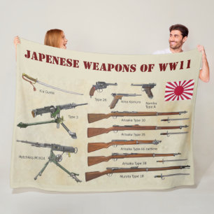 JAPENESS VAPEN AV WWII FLEECEFILT