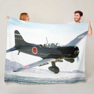 JAPENESWE ZERO FIGHTER FLYGPLAN FLEECEFILT