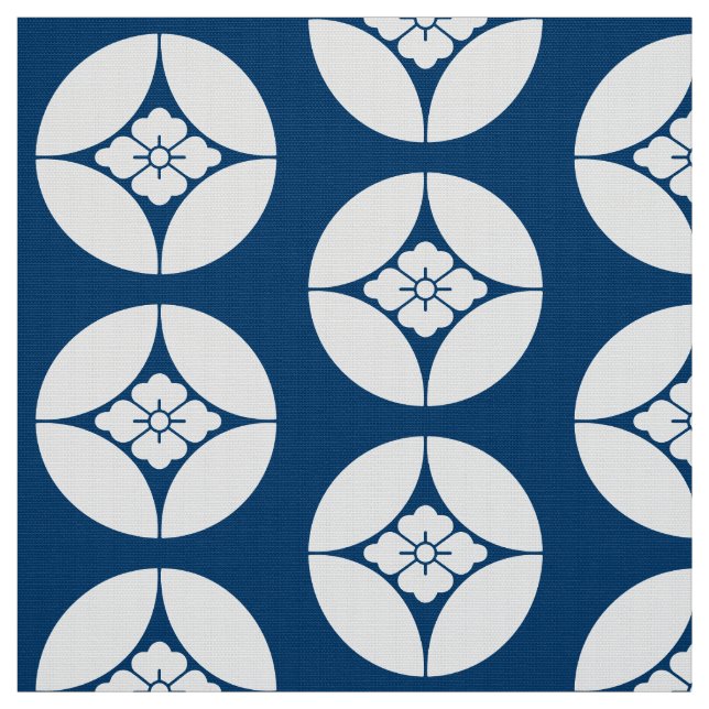 Japjan Mönster Takahashi mon Fabric Tyg (Provkarta)