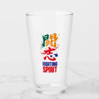 Japnese kanji -Fighting Sprit- 「闘志」Calligraphy art Glaskopp