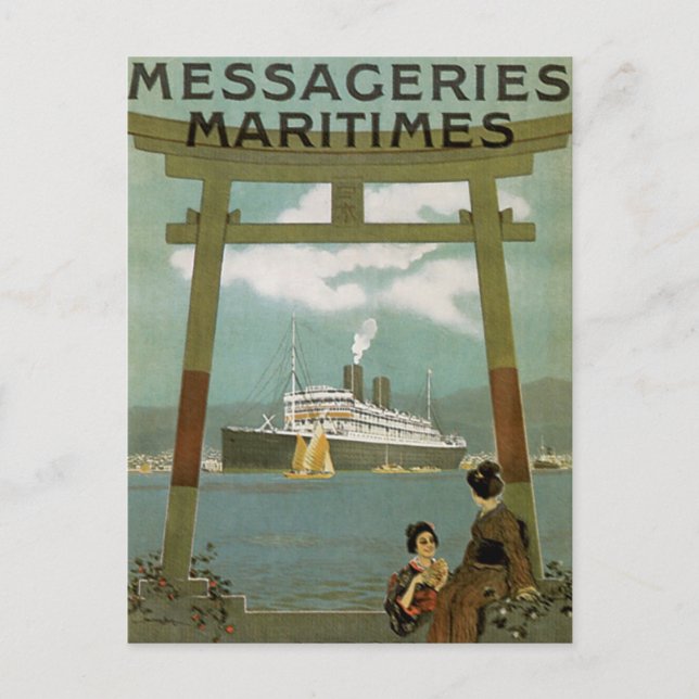 "Japon Extreme-Orient"-masksegeries Maritimes Vykort (Framsida)