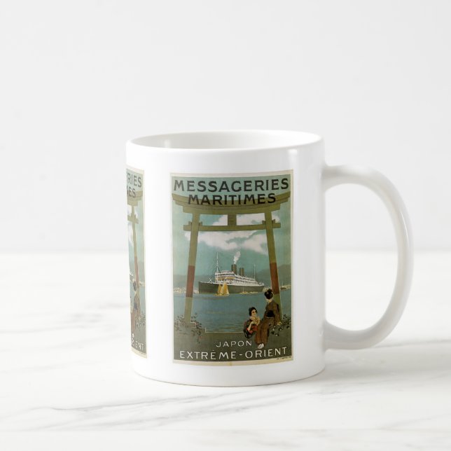 "Japon Ytterlighet-Orient" Messegeries Maritimes Kaffemugg (Höger)