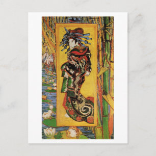 Japonaiserie, Oiran (Courtesan) Van Gogh Fine Art Vykort