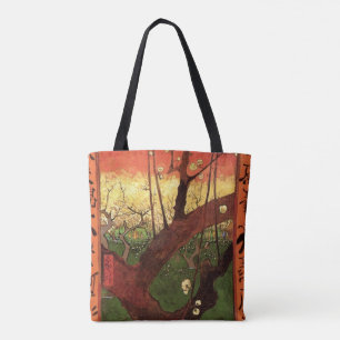 Japonism: Blommande plumpträd av Vincent van Gogh Tygkasse
