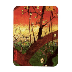 Japonism: Blommar Plum Träd av Vincent van Gogh Magnet