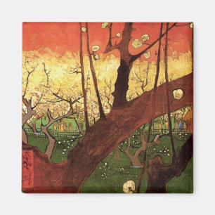 Japonism: Blommar Plum Träd av Vincent van Gogh Magnet