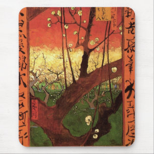 Japonism: Blommar Plum Träd av Vincent van Gogh Musmatta