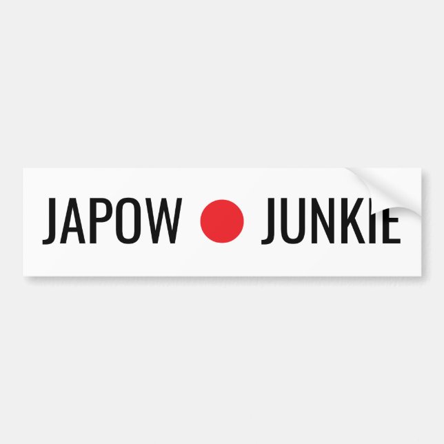 Japow junkie Sticker Bildekal (Framsidan)