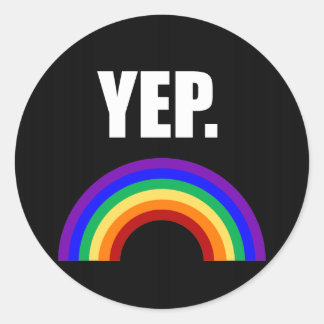 Japp Funny Gay pride Stickers Runt Klistermärke