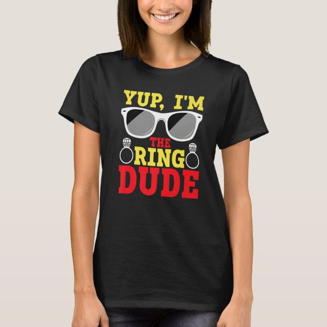 Japp jag är ringkillen ringbärare t shirt (Framsida)