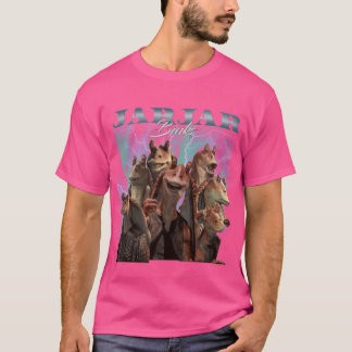 Jar Jar Retroribute familj rolig T Shirt