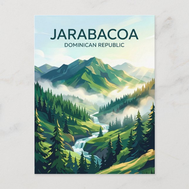 Jarabacoa Dominikanska republiken Vykort (Framsida)