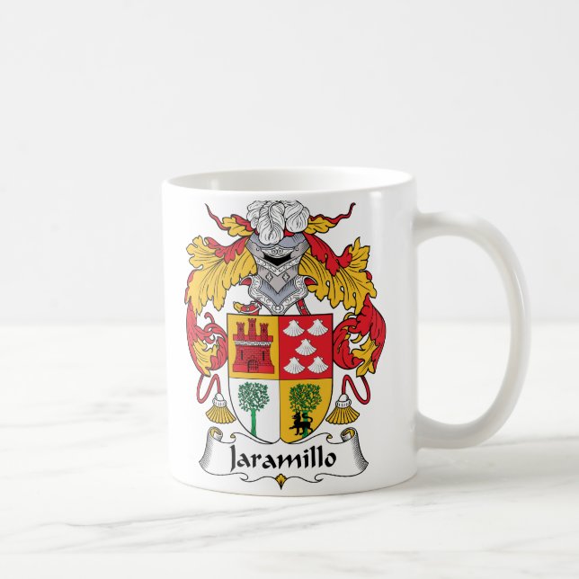 Jaramillo familjvapensköld kaffemugg (Höger)