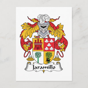 Jaramillo Family Crest Vykort