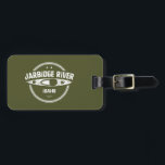 Jarbidge River Idaho Kayaking Bagagebricka<br><div class="desc">Floden Jarbidge har sitt ursprung i två huvudgafflar i Jarbidge-bergen och flyter genom basalt- och rhyolitkanyonerna på Owyhee-öknens högplatå innan den går med Bruneau-flodens Väster till Bruneau-floden cirka 24 sjömil norr om Nevada-gräns,  precis före Indiens Hett Vår.</div>