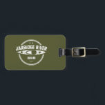 Jarbidge River Idaho Kayaking Bagagebricka<br><div class="desc">Floden Jarbidge har sitt ursprung i två huvudgafflar i Jarbidge-bergen och flyter genom basalt- och rhyolitkanyonerna på Owyhee-öknens högplatå innan den går med Bruneau-flodens Väster till Bruneau-floden cirka 24 sjömil norr om Nevada-gräns,  precis före Indiens Hett Vår.</div>