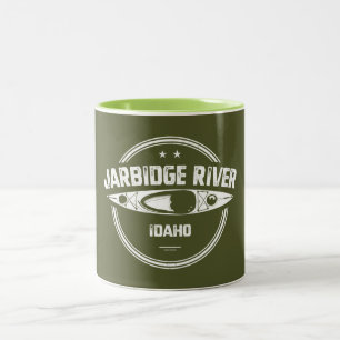 Jarbidge River Idaho Kayaking Två-Tonad Mugg