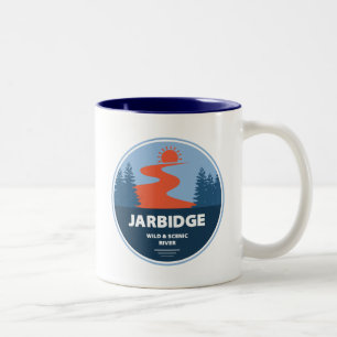 Jarbidge Vild och Scenia River Idaho Två-Tonad Mugg