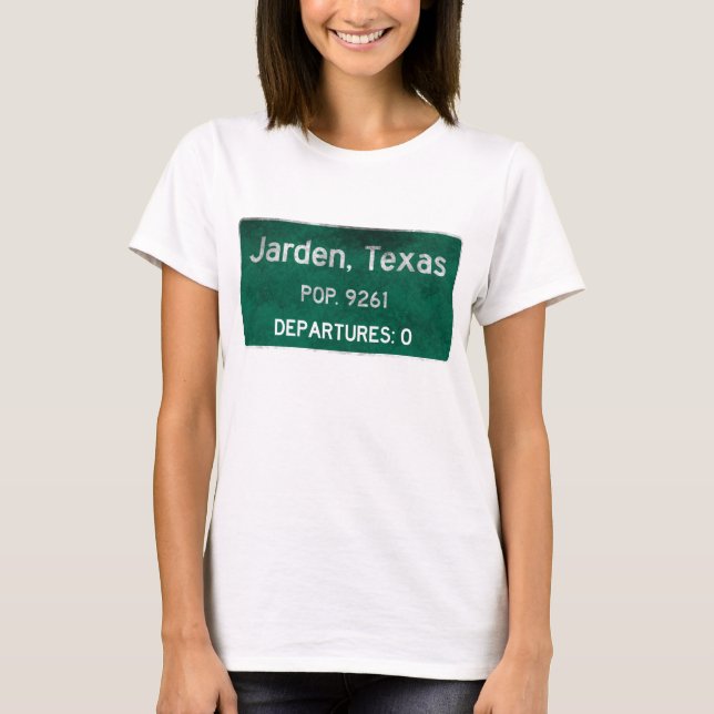 Jarden Texas vägmärke Tee Shirt (Framsida)