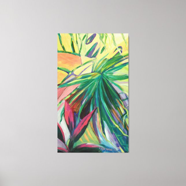 Jardin Abstracto I Canvastryck (Framsida)