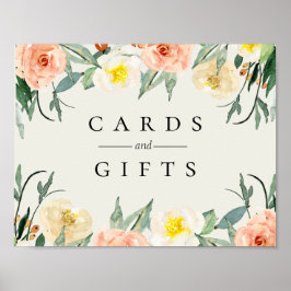 Jardin De Fleurs Bröllop Sign Poster