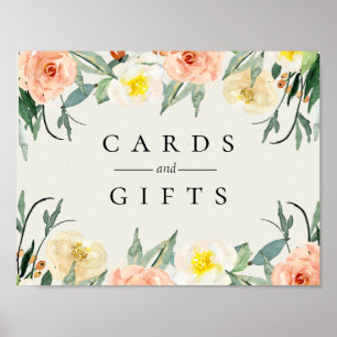 Jardin De Fleurs Bröllop Sign Poster