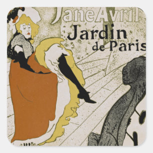 Jardin de Paris Fyrkantigt Klistermärke