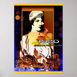 Jardin de Paris Galenskap 1920 Poster