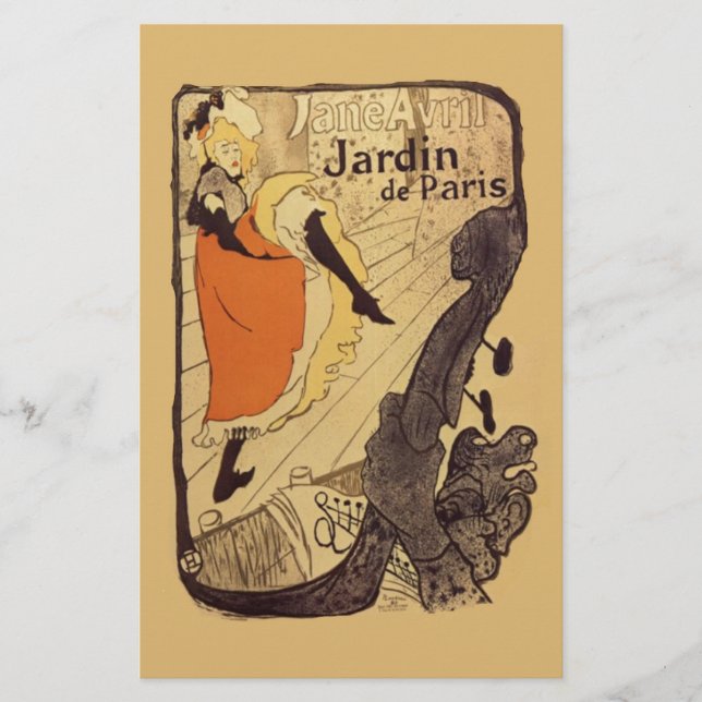 Jardin de Paris - Toulouse-Lautrec Brevpapper (Framsida)