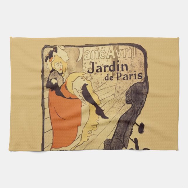 Jardin de Paris - Toulouse-Lautrec Kökshandduk (Horisontell)