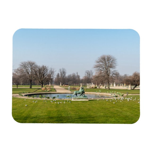 Jardin des Tuileries på vintern - Paris Magnet (Horisontell)
