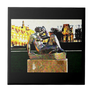 Jardin D'Tuilleries Painting Kakelplatta