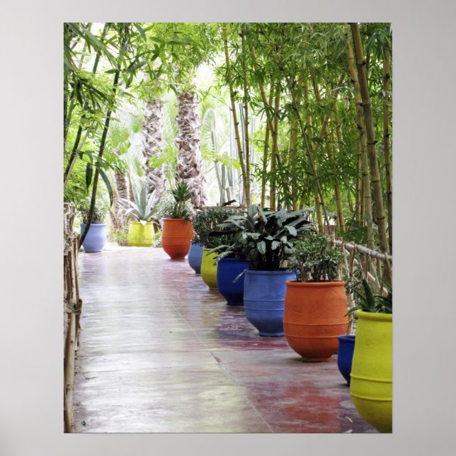 Jardin Majorelle, Majorelle Garden, nu en offentli Poster (Framsidan)