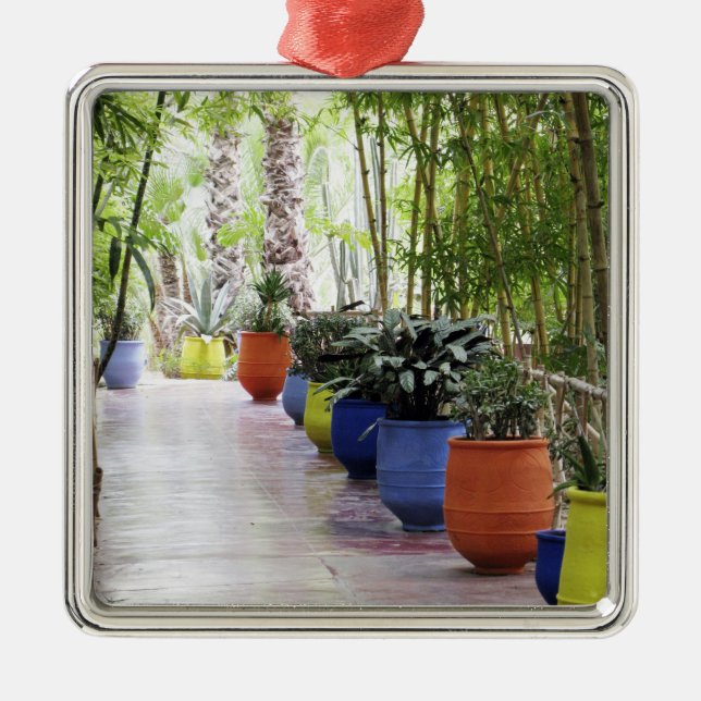 Jardin Majorelle, Majorelle Garden, nu en publik Julgransprydnad Metall (Framsidan)