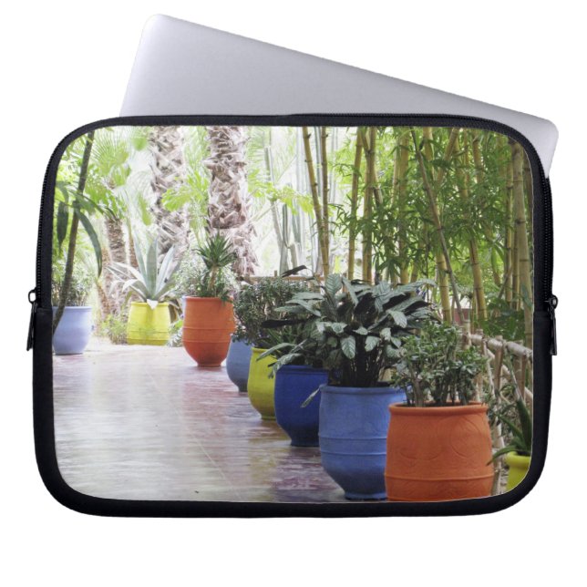 Jardin Majorelle, Majorelle Garden, nu en publik Laptop Sleeve (Framsidan)