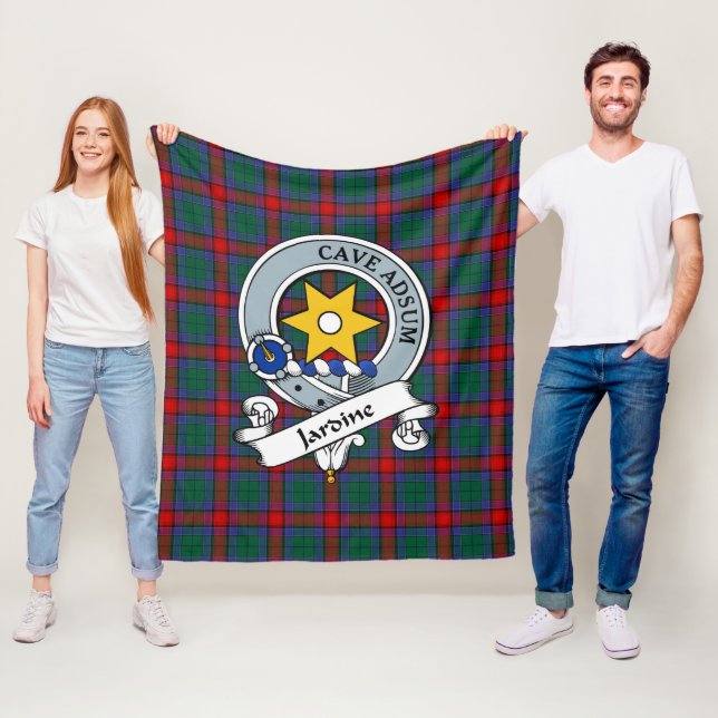 Jardine Dress Klan Badge Tartan Play Fleecefilt (På plats)