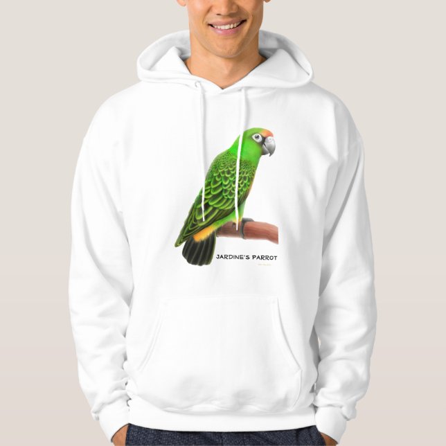 Jardines papegojaHoodie Sweatshirt Med Luva (Framsida)
