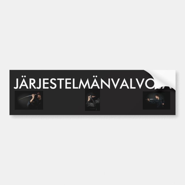 JÄRJESTELMÄNVALVOJA-bildekal Bildekal (Framsidan)