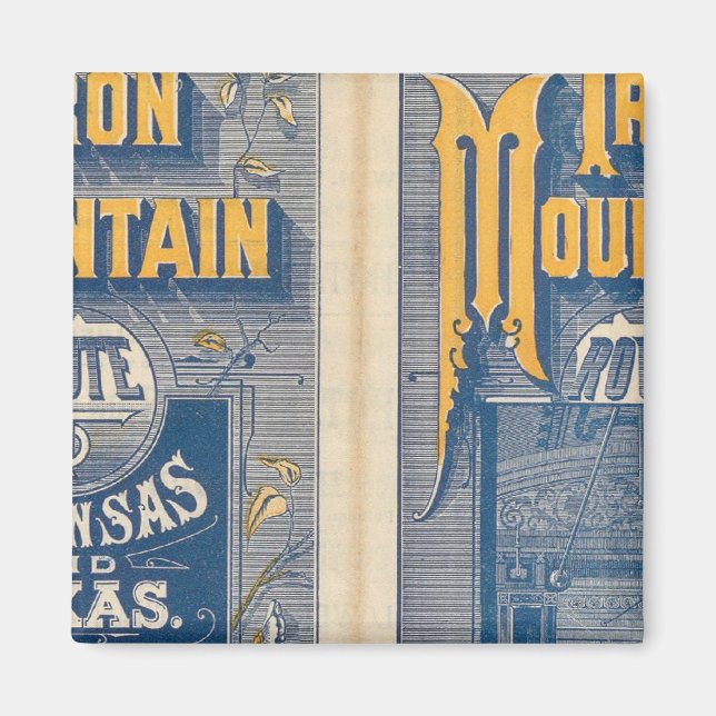 Järn bergsväg magnet (Framsidan)